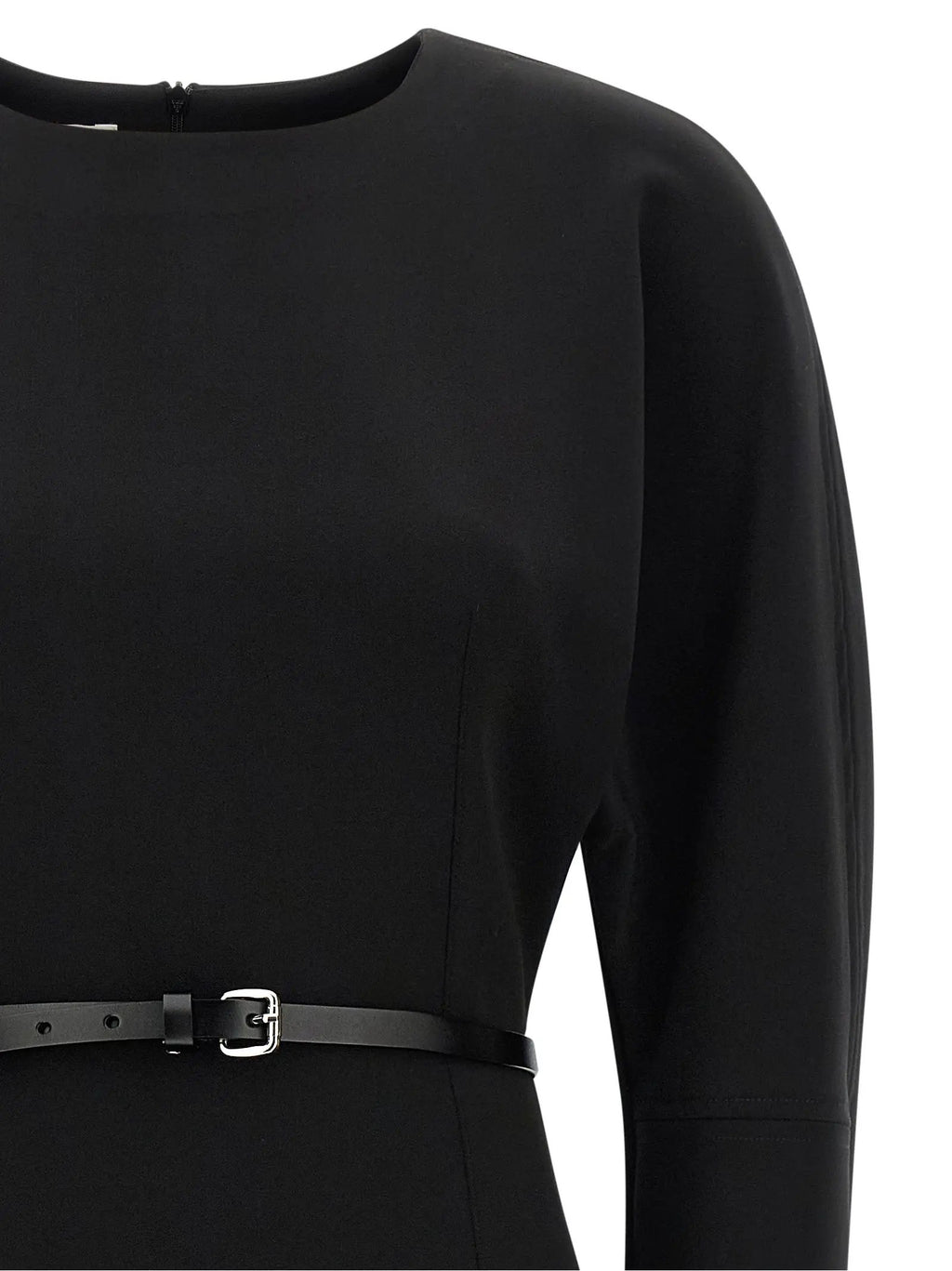 P.A.R.O.S.H. P.A.R.O.S.H. Black Polyester Midi Dress