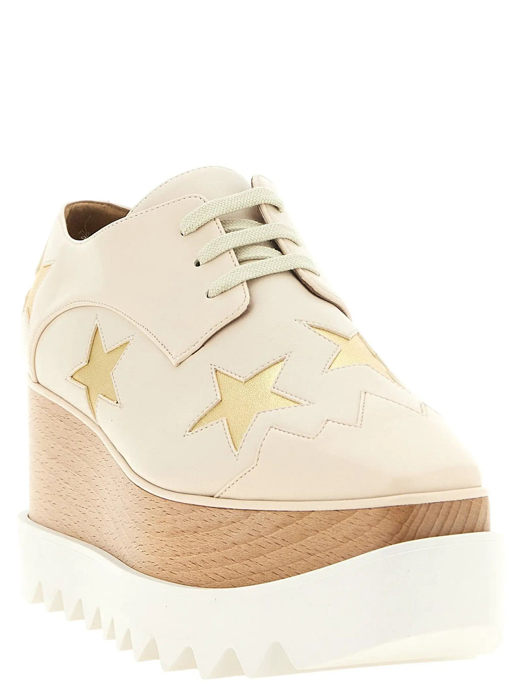 Stella McCartney Stella McCartney White Polyester Wedge Sandals