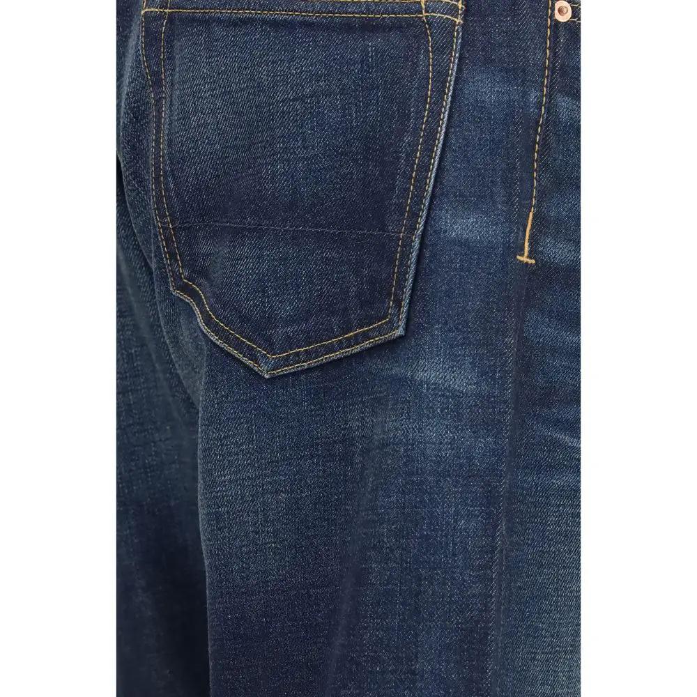 Tom Ford Tom Ford Blue Cotton Straight-Leg Jeans
