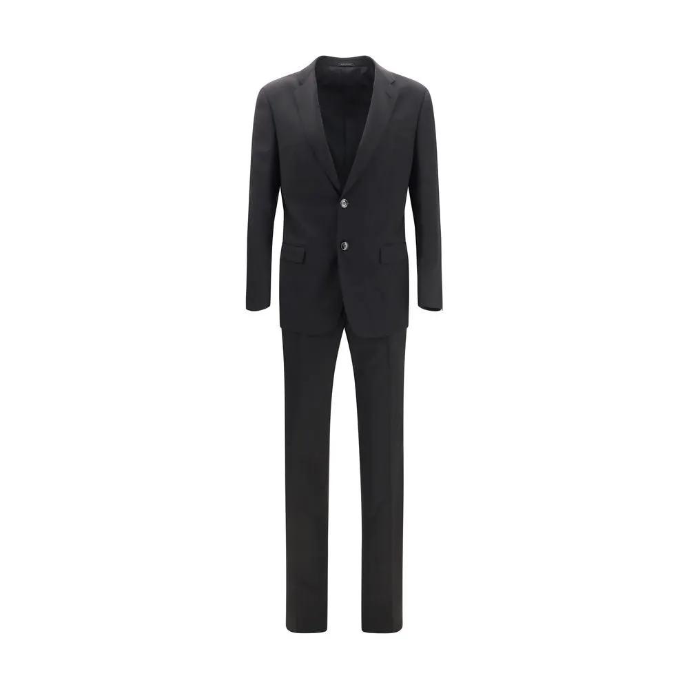 Giorgio Armani Giorgio Armani Black Wool Oves Aries Two-Piece Suit