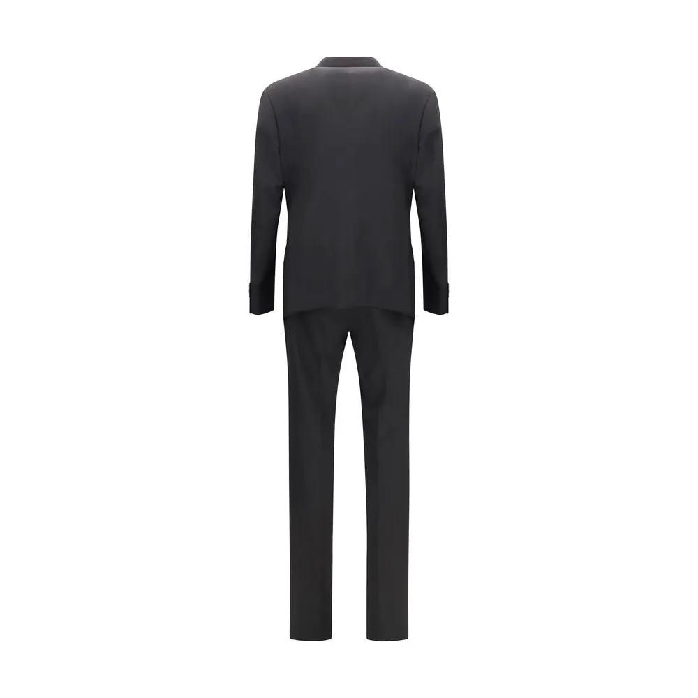 Giorgio Armani Giorgio Armani Black Wool Oves Aries Two-Piece Suit
