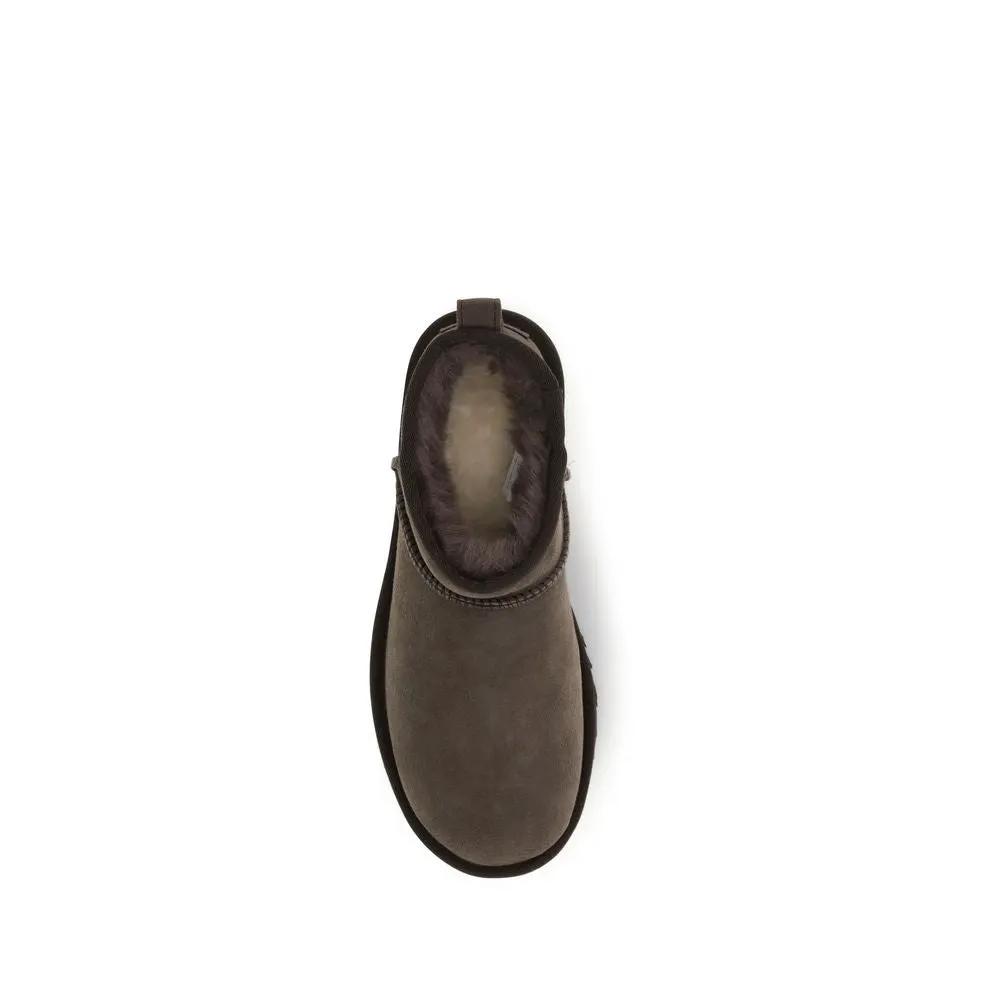 UGG UGG Brown Suede Leather Ankle Boots