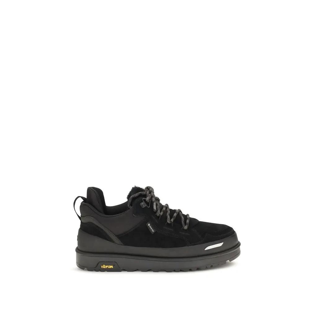 UGG UGG Black Calf Leather Bos Taurus Athletic Sneakers