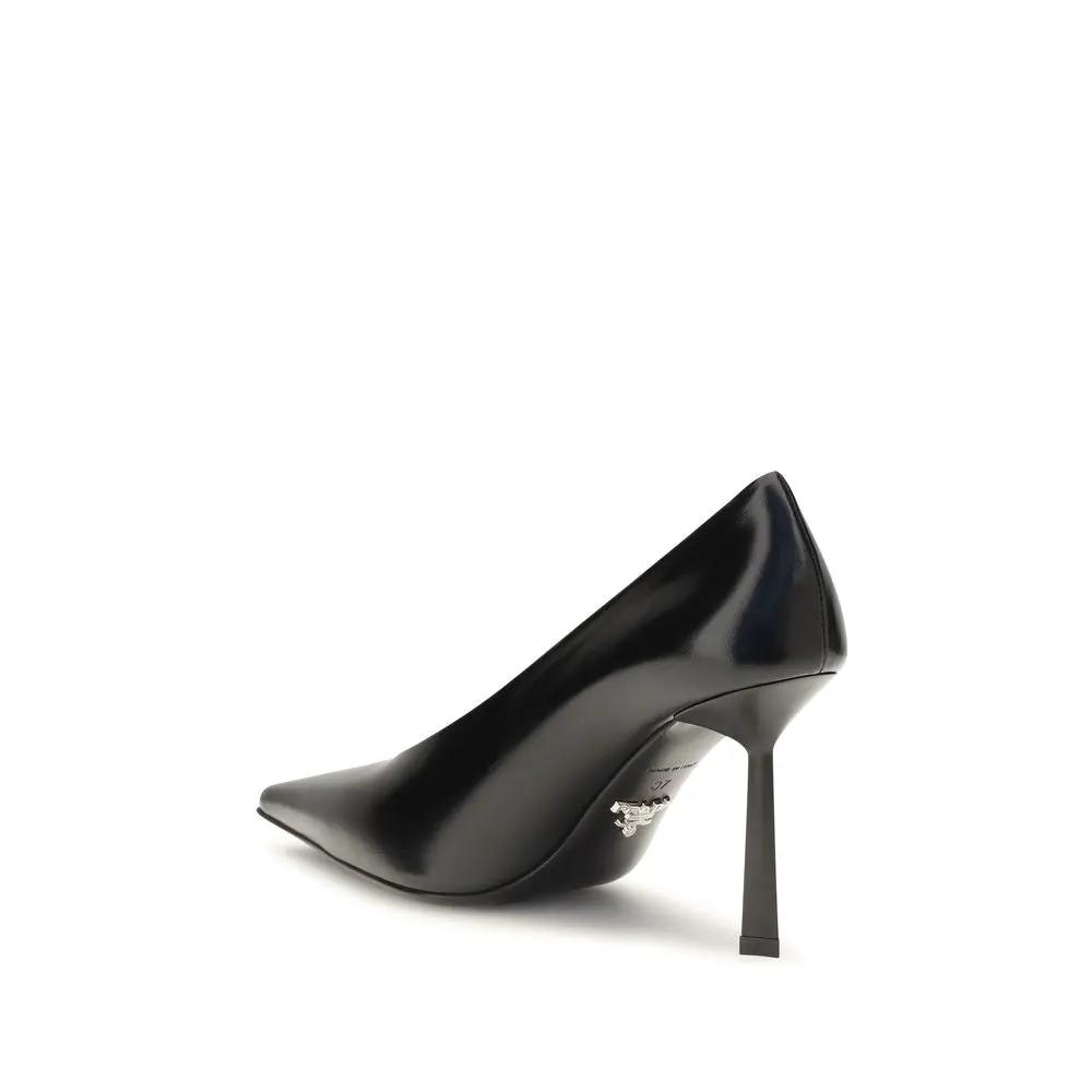 Prada Prada Black Goatskin High Heel Pumps