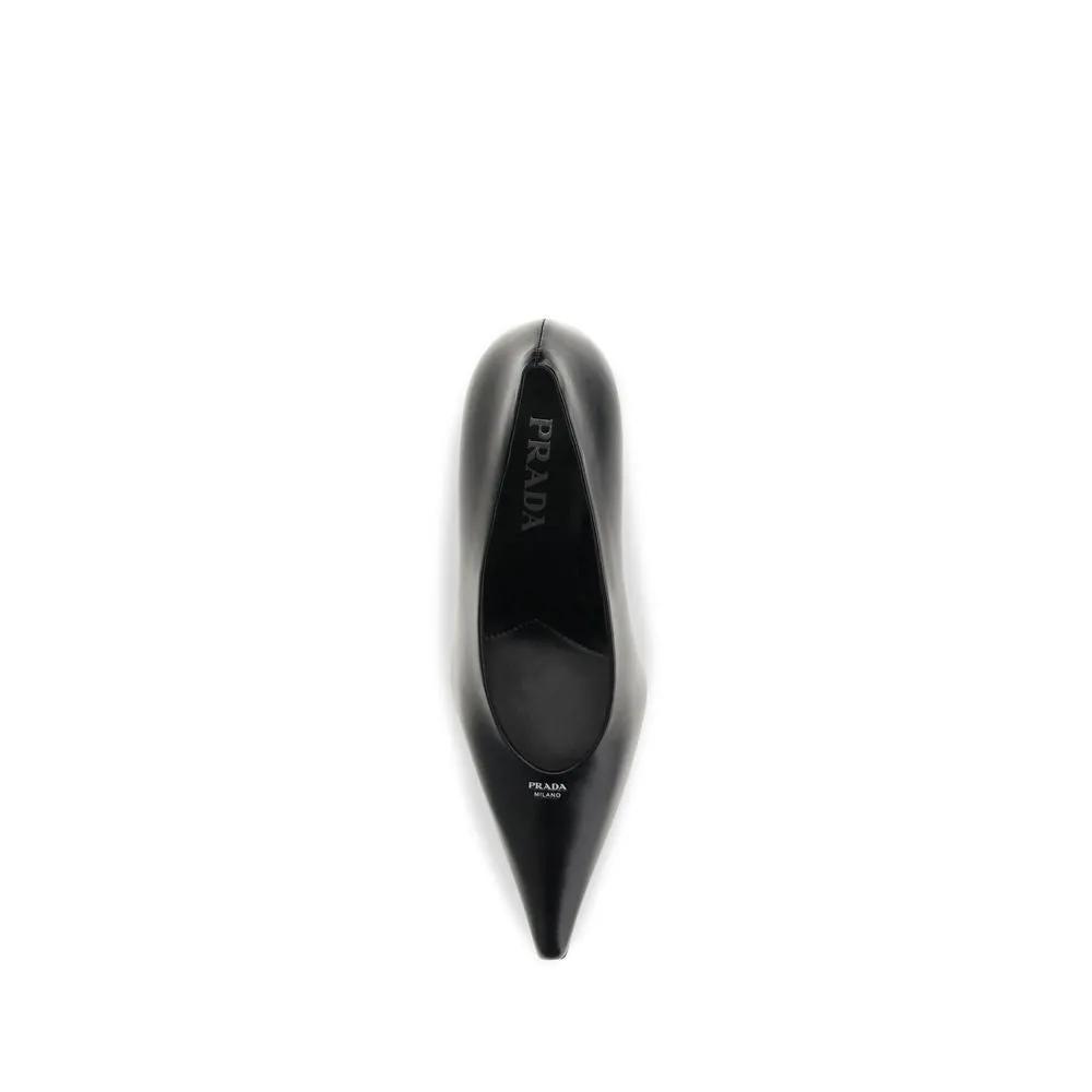 Prada Prada Black Goatskin High Heel Pumps