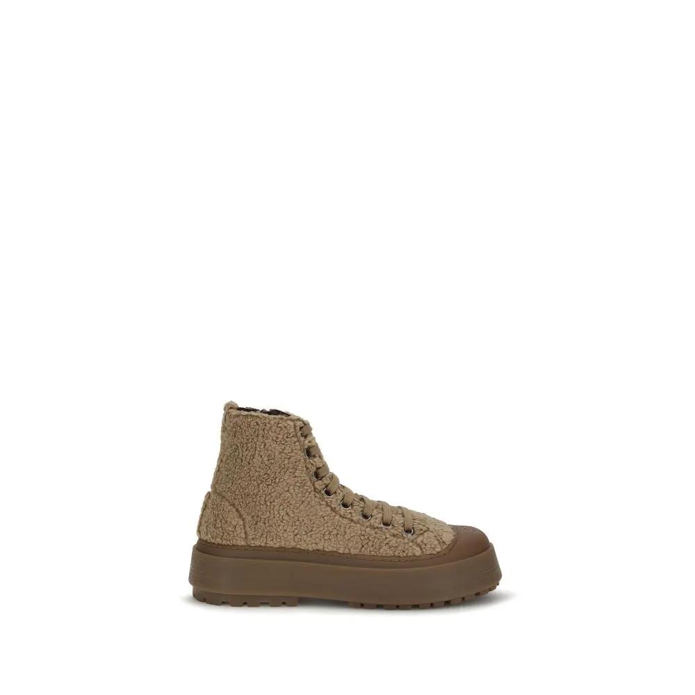 Casadei Casadei Brown Polyester Athletic Sneakers
