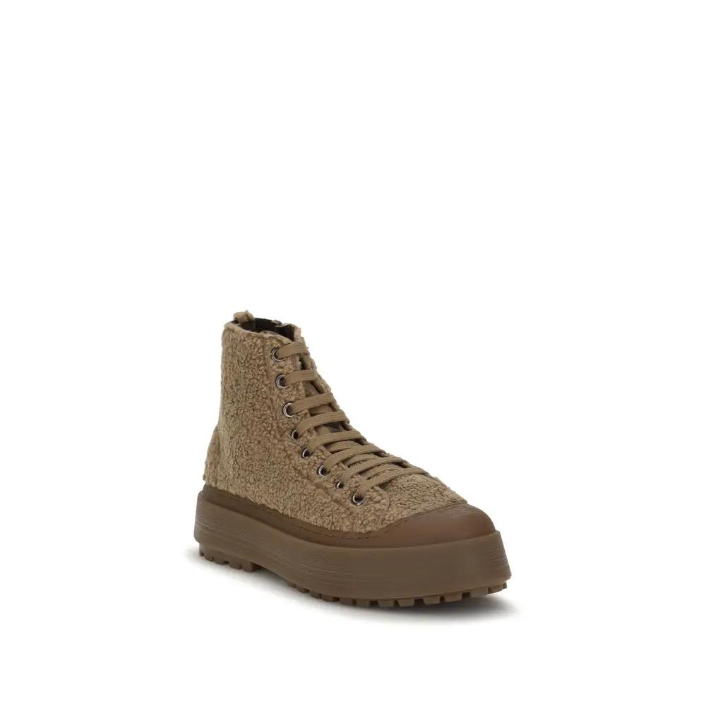 Casadei Casadei Brown Polyester Athletic Sneakers