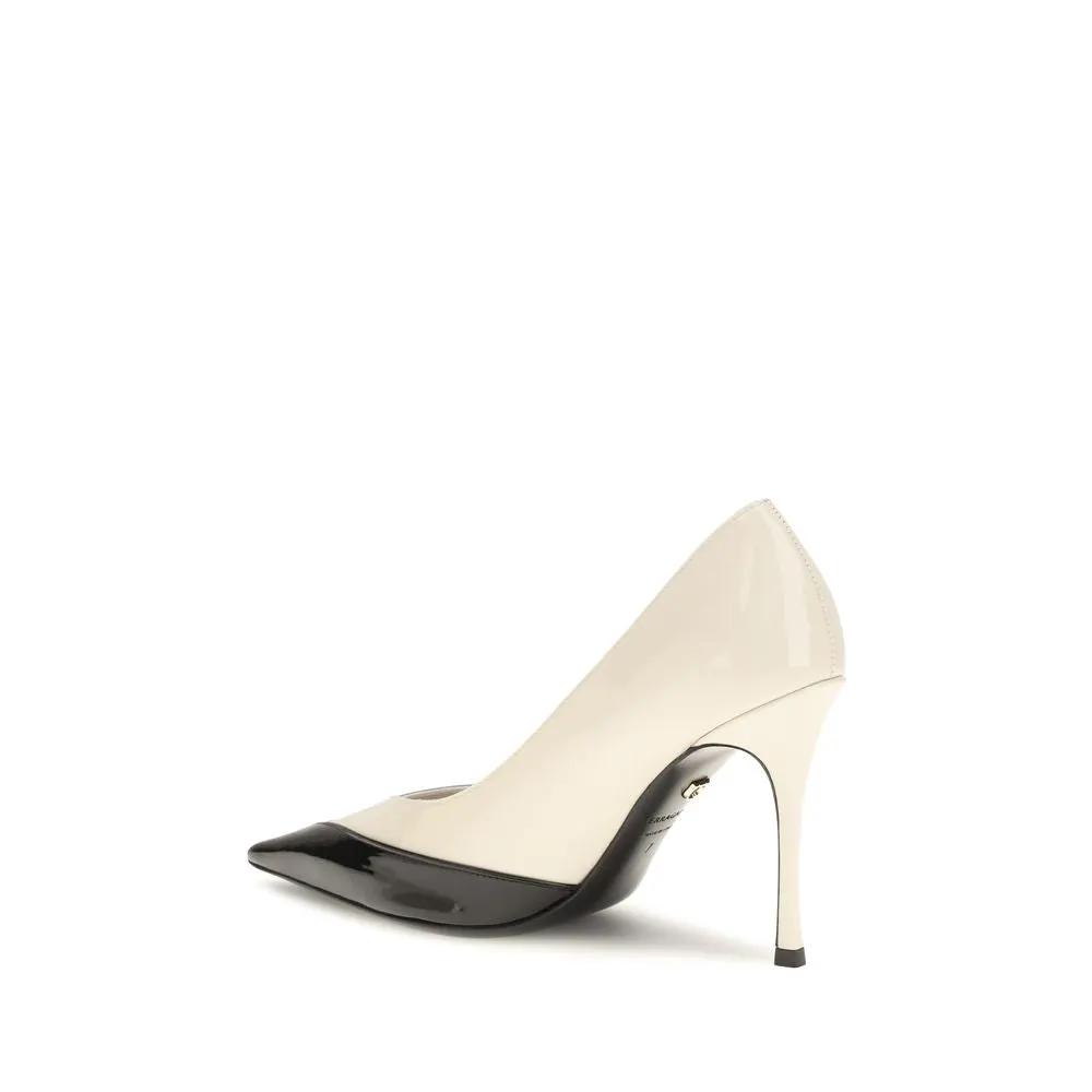 Ferragamo Ferragamo Multicolor Calf Leather Bos Taurus High Heel Pumps