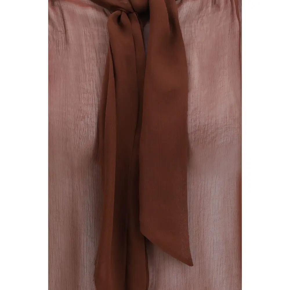 Lardini Lardini Brown Viscose Blouse