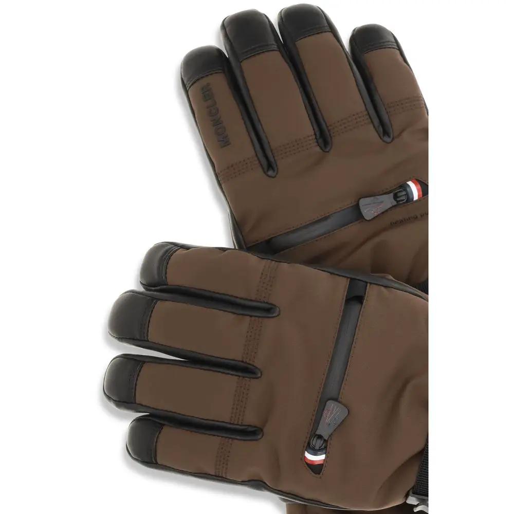 Moncler Grenoble Moncler Grenoble Brown Nylon Gloves