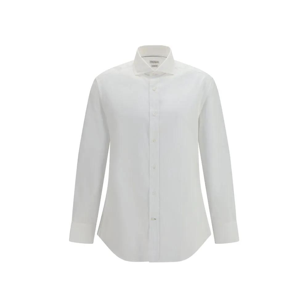 Brunello Cucinelli Brunello Cucinelli White Cotton Dress Shirt
