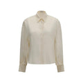 Brunello Cucinelli Brunello Cucinelli Beige Silk Shirt