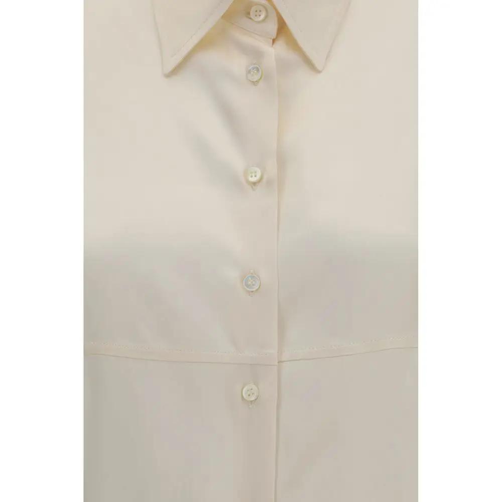 Brunello Cucinelli Brunello Cucinelli Beige Silk Shirt