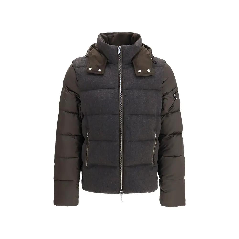 MooRER MooRER Gray Goose Down Full-Length Jacket