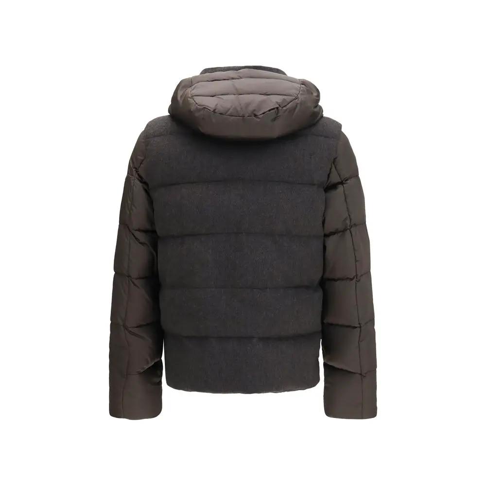 MooRER MooRER Gray Goose Down Full-Length Jacket