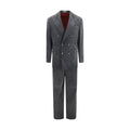 Brunello Cucinelli Brunello Cucinelli Gray Cotton Suit