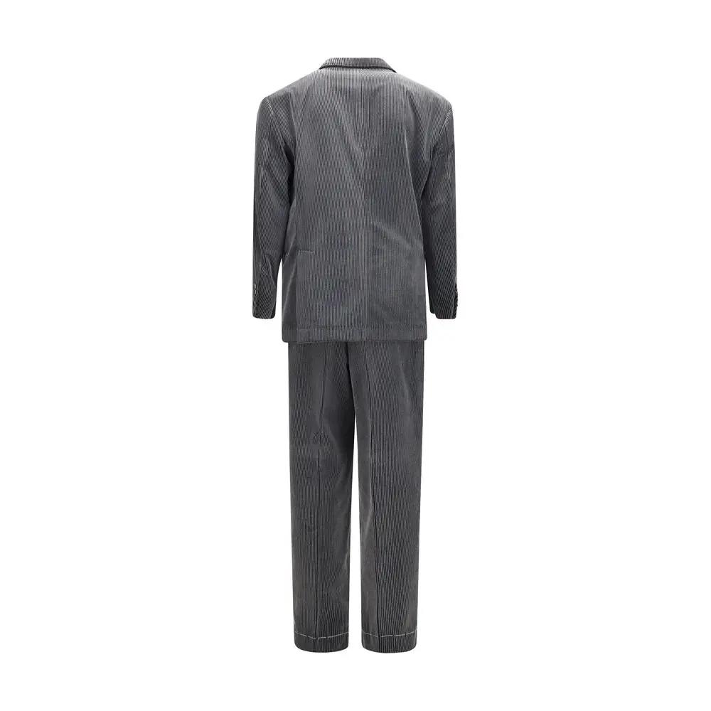 Brunello Cucinelli Brunello Cucinelli Gray Cotton Suit