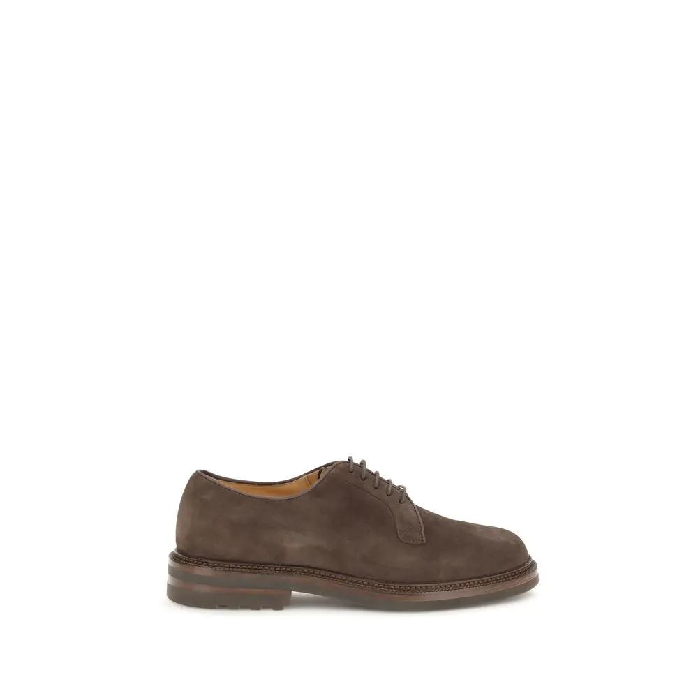 Brunello Cucinelli Brunello Cucinelli Brown Calf Leather Bos Taurus Oxfords And Derbies