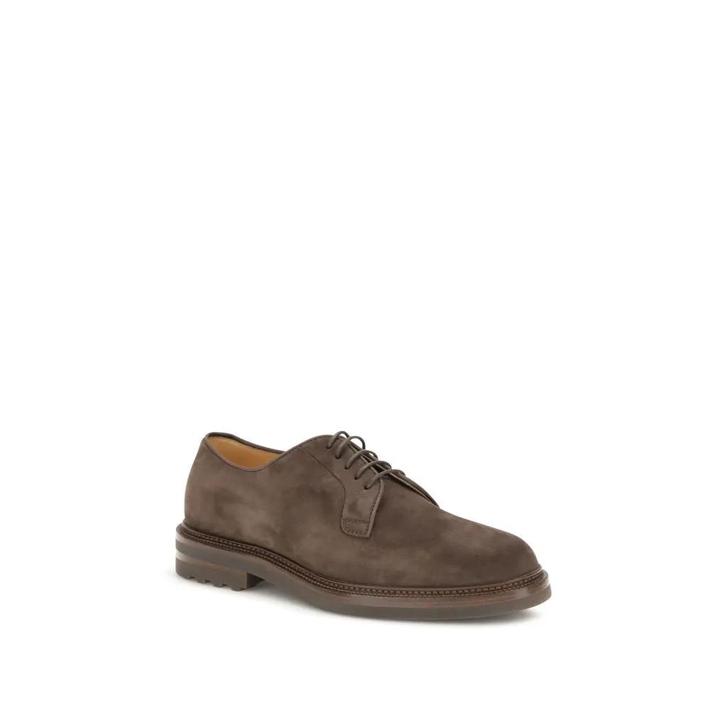 Brunello Cucinelli Brunello Cucinelli Brown Calf Leather Bos Taurus Oxfords And Derbies
