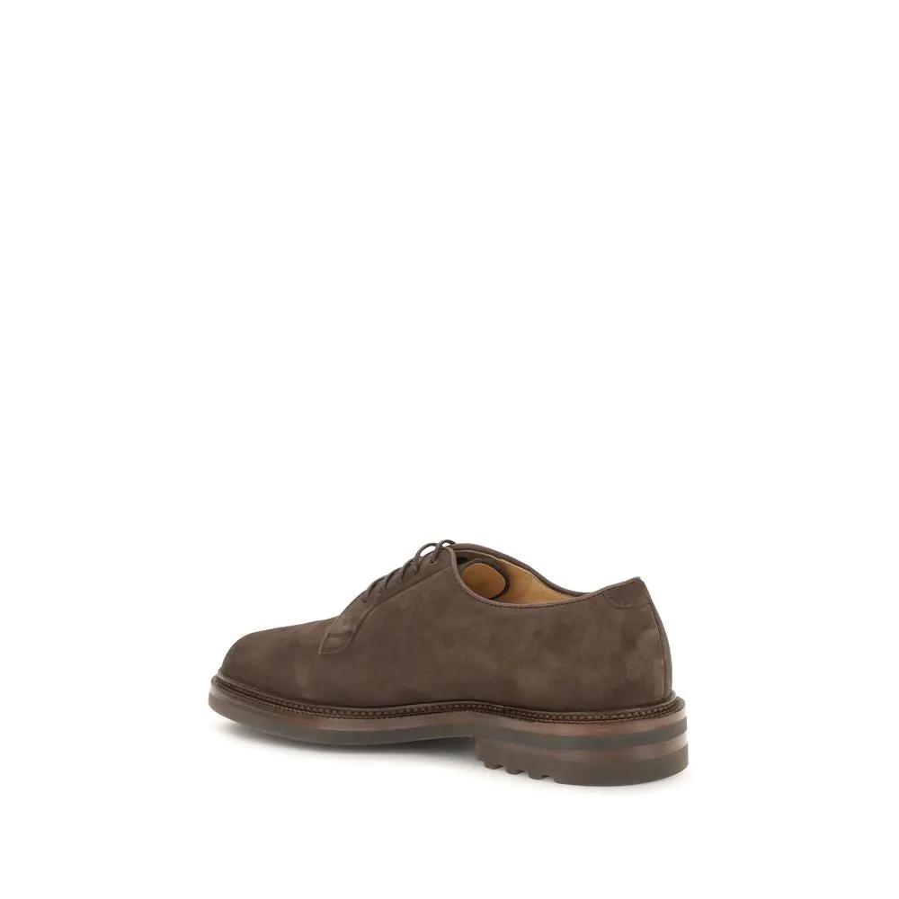 Brunello Cucinelli Brunello Cucinelli Brown Calf Leather Bos Taurus Oxfords And Derbies