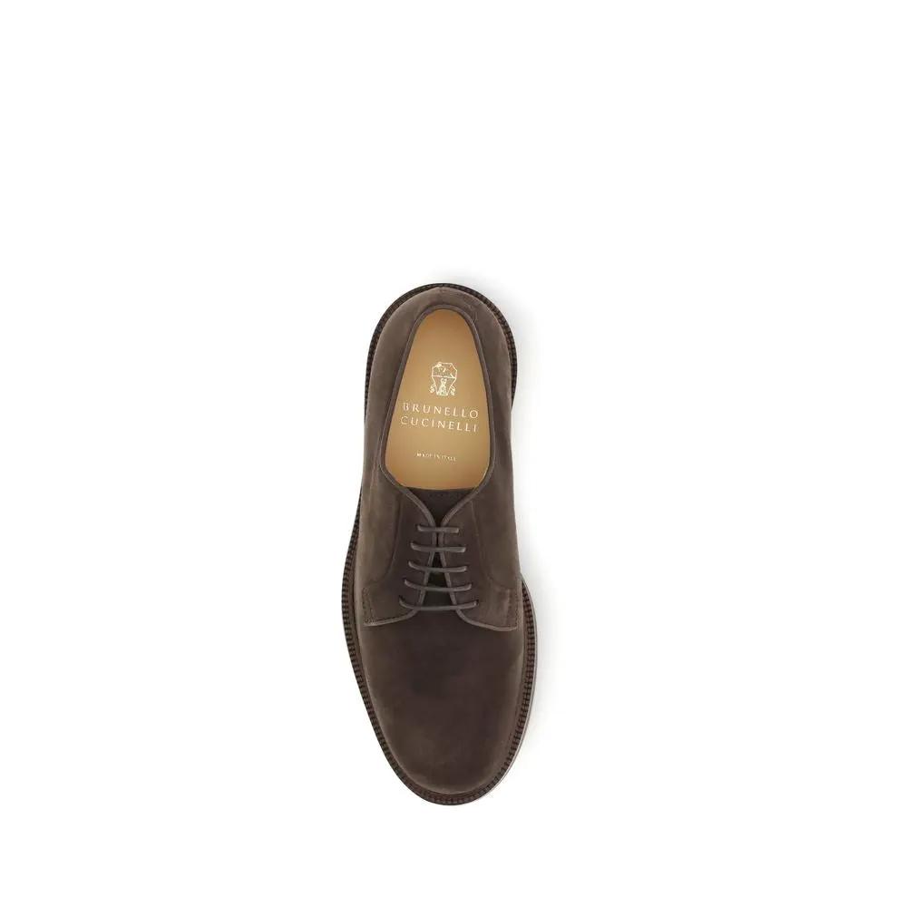 Brunello Cucinelli Brunello Cucinelli Brown Calf Leather Bos Taurus Oxfords And Derbies