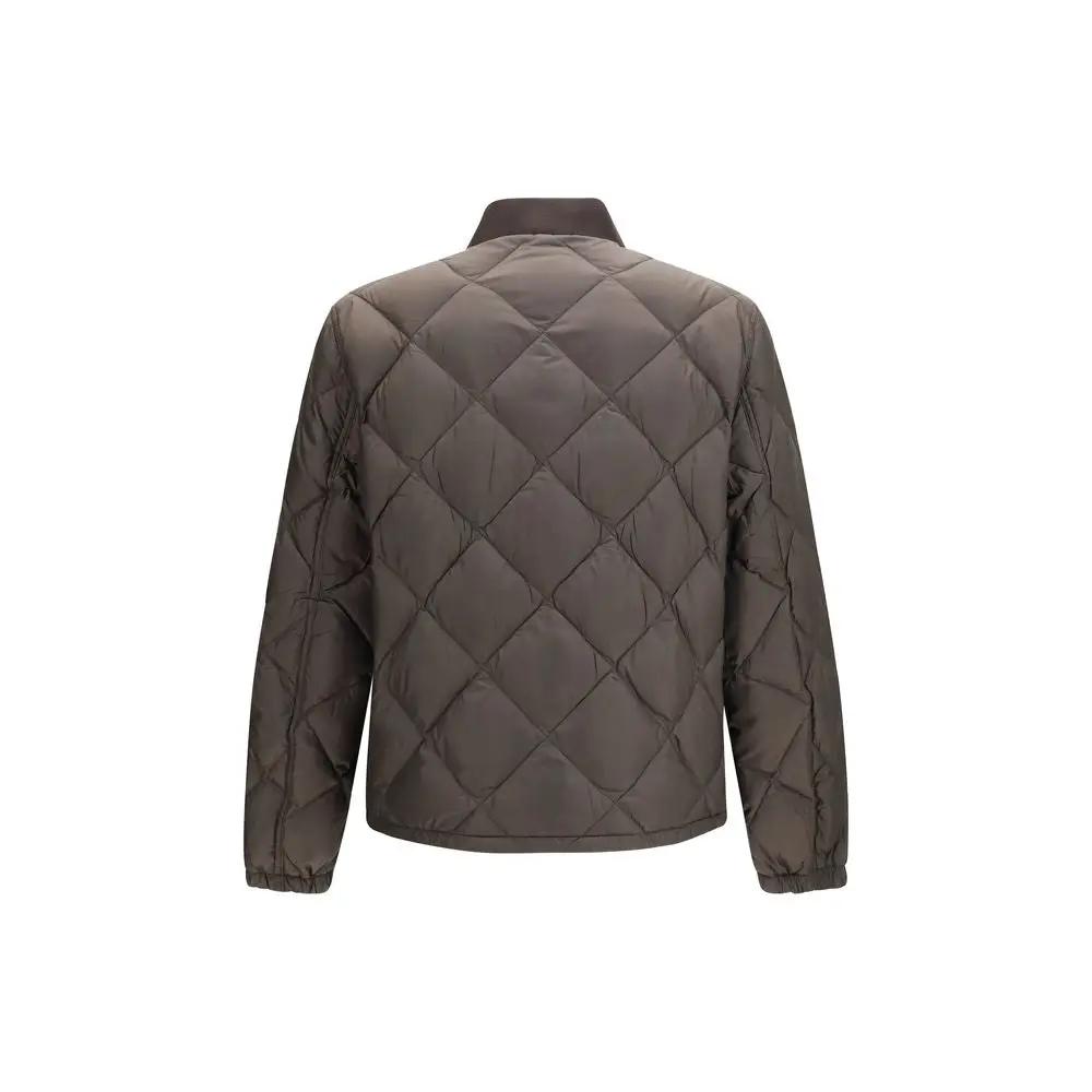 Prada Prada Bicolor Recycled Polyester Full-Length Jacket
