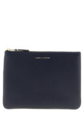 Comme Des Garçons Blue Cowhide Cardholder