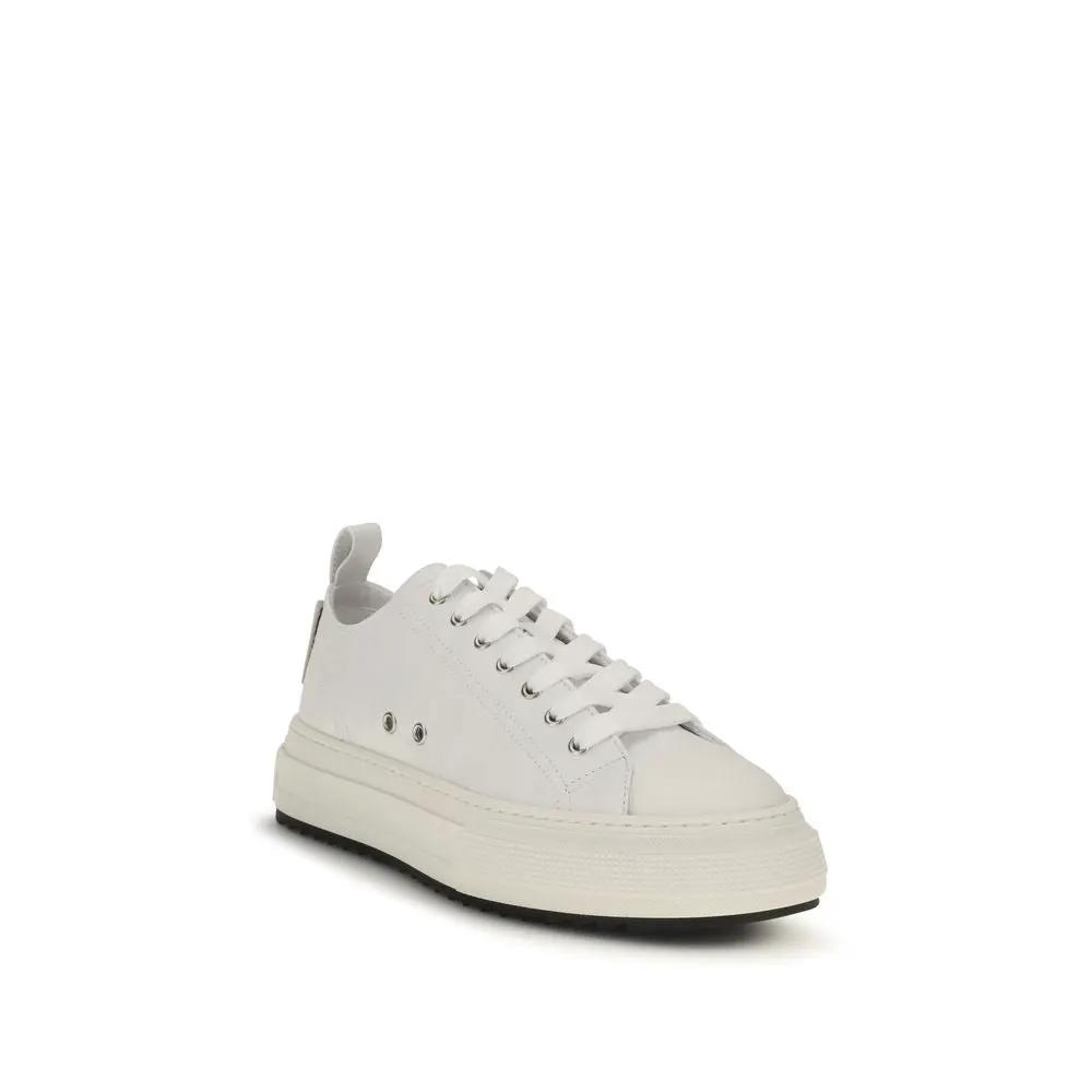 Dsquared² White Polyethylene Platform Sneakers