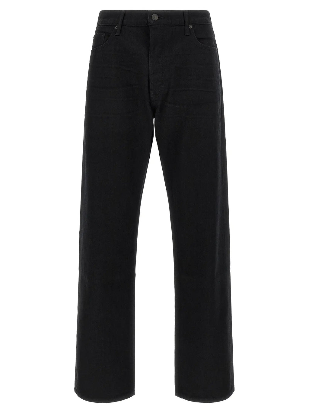Tom Ford Black Cotton Straight-Leg Jeans