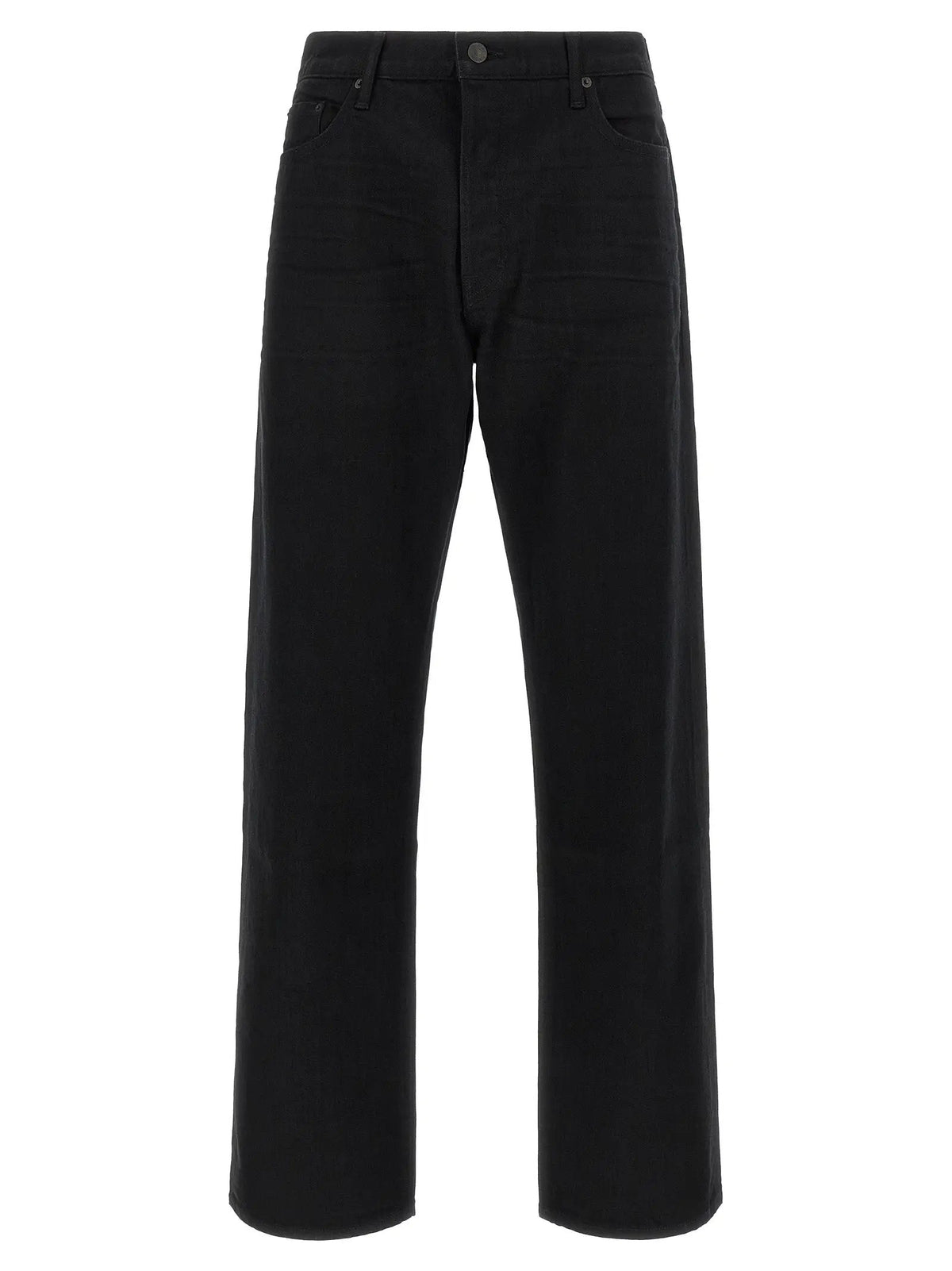 Tom Ford Black Cotton Straight-Leg Jeans