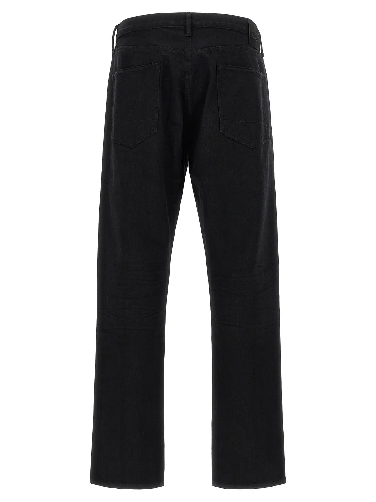 Tom Ford Black Cotton Straight-Leg Jeans