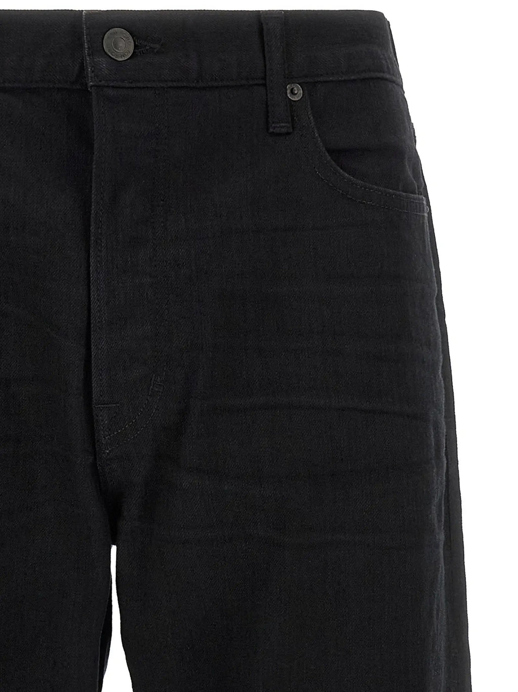 Tom Ford Black Cotton Straight-Leg Jeans