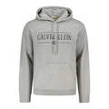 Calvin Klein Gray Cotton Men's Sweatshirt