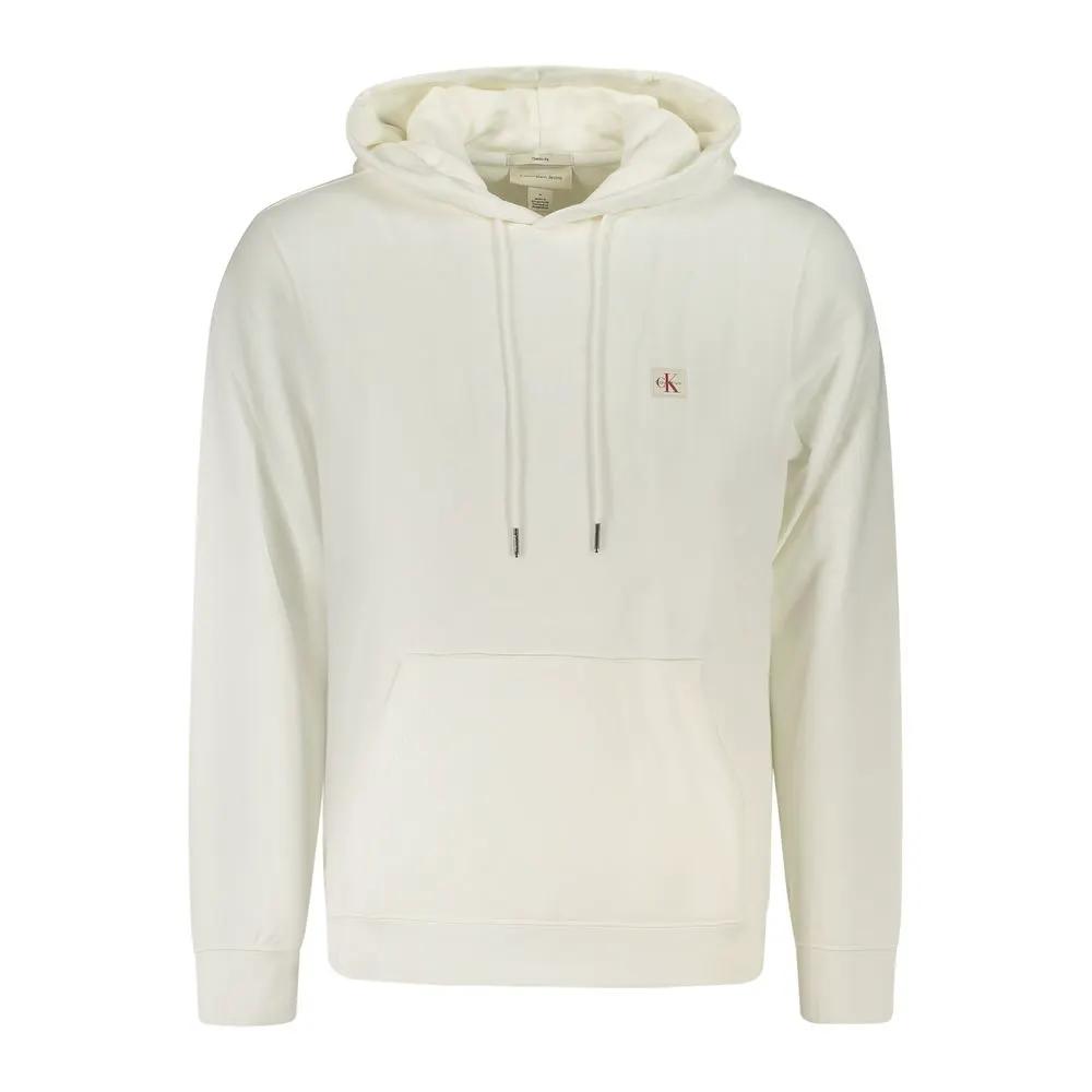 Calvin Klein White Cotton Men's Hoodie