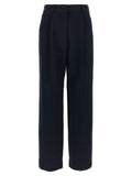 Blazé Milano Blue Viscose Casual Pants