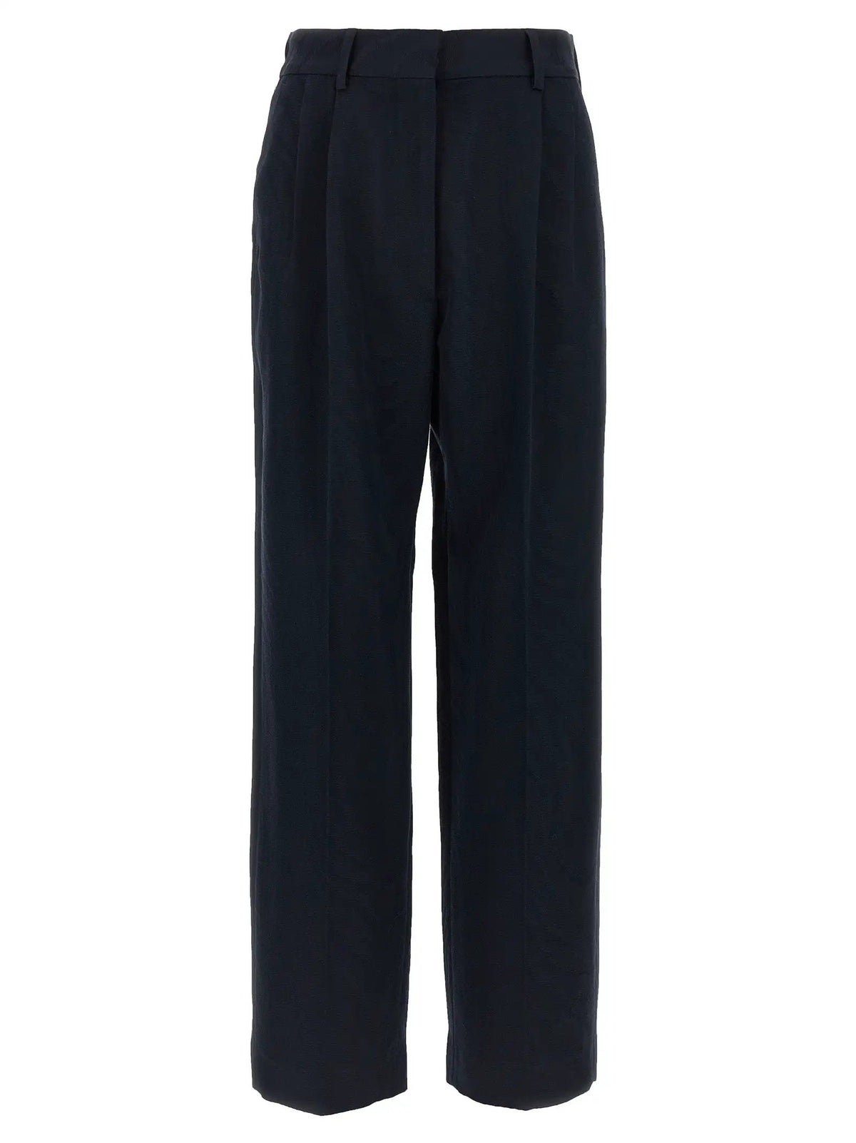 Blazé Milano Blue Viscose Casual Pants