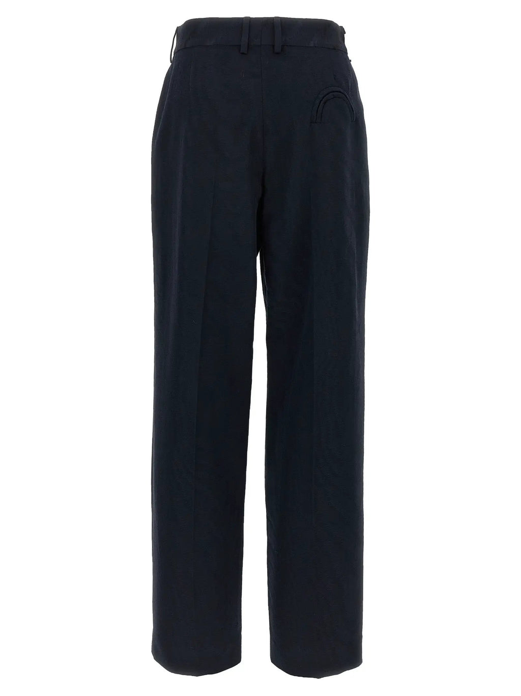 Blazé Milano Blue Viscose Casual Pants