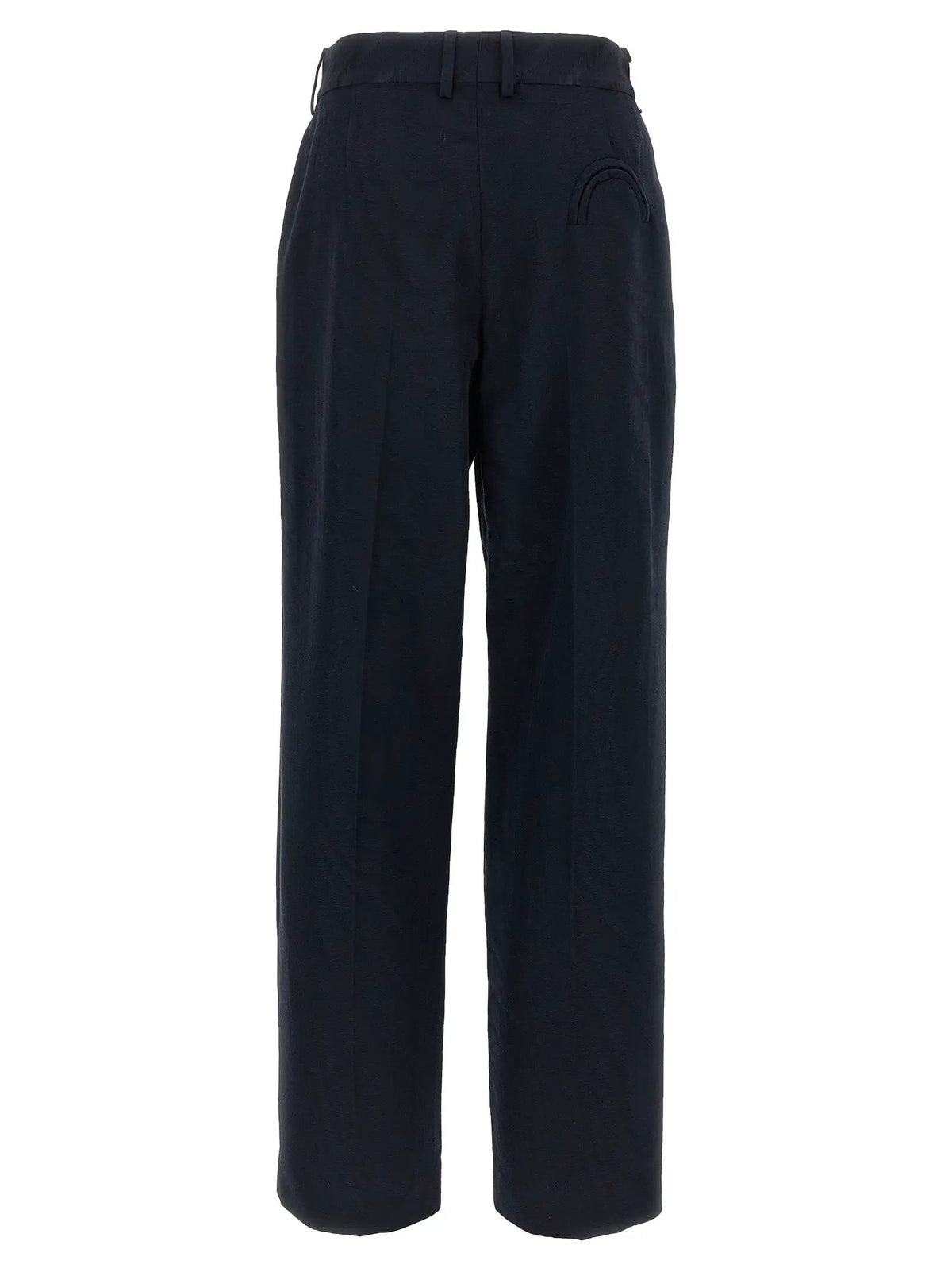 Blazé Milano Blue Viscose Casual Pants