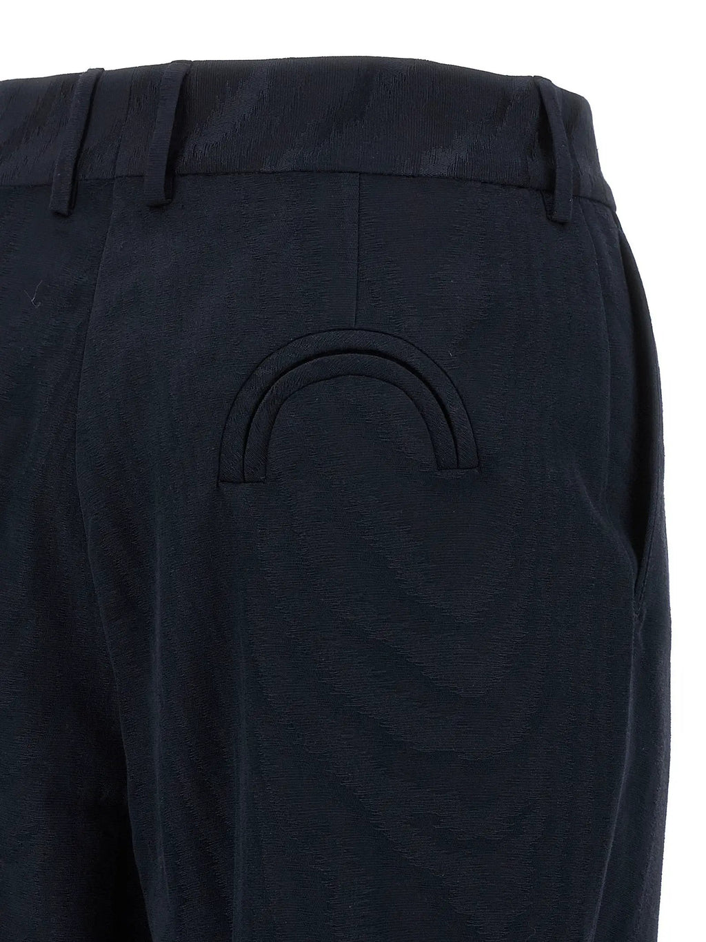 Blazé Milano Blue Viscose Casual Pants