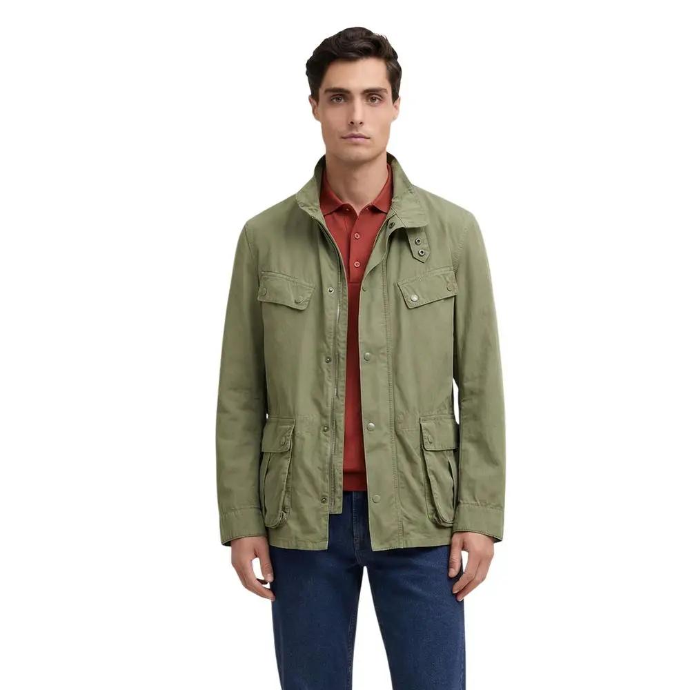 Barbour Barbour Green Cotton Full-Length Jacket