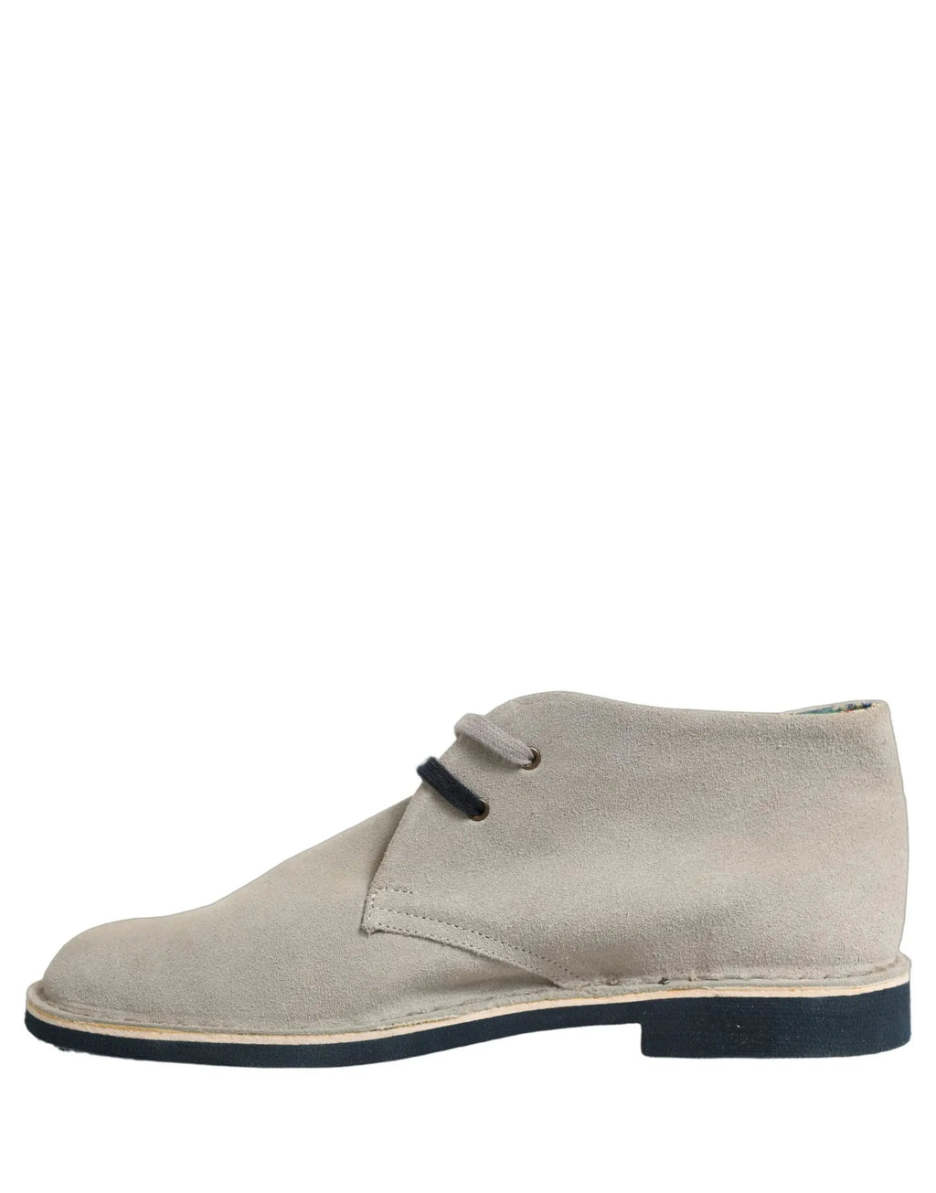 Pollini Gray Suede Chukka Lace Up Men Ankle Boots Light