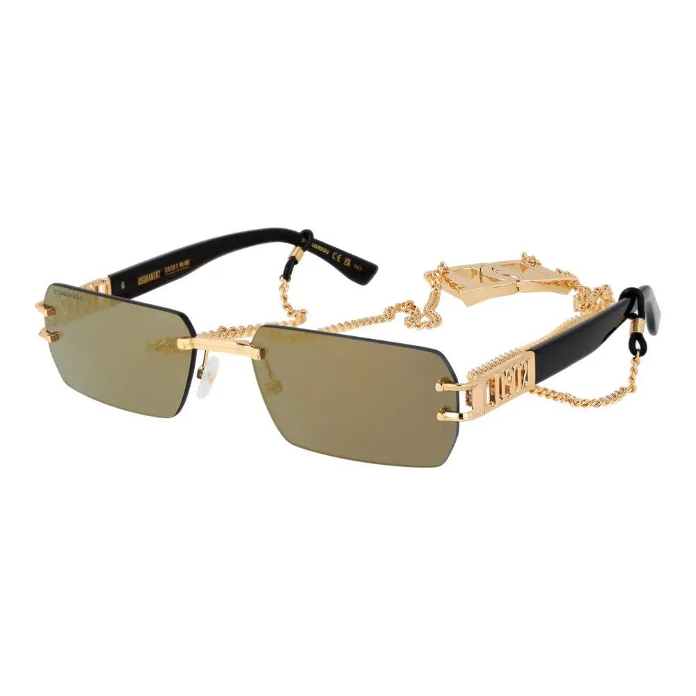 Lunettes de soleil Dsquared² en métal doré