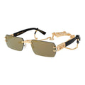Lunettes de soleil Dsquared² en métal doré