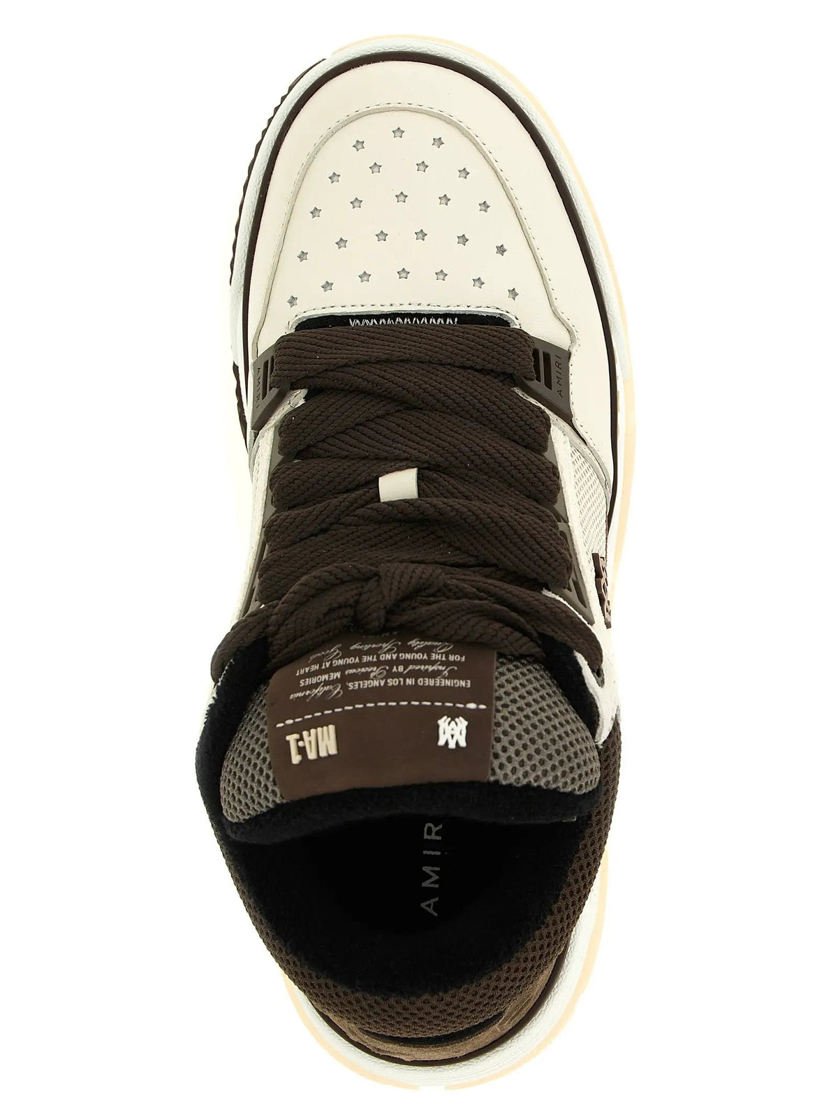 Amiri Brown Calfskin Chunky Sneakers