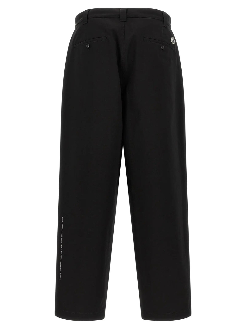 MONCLER GENIUS Black Cotton Casual Pants
