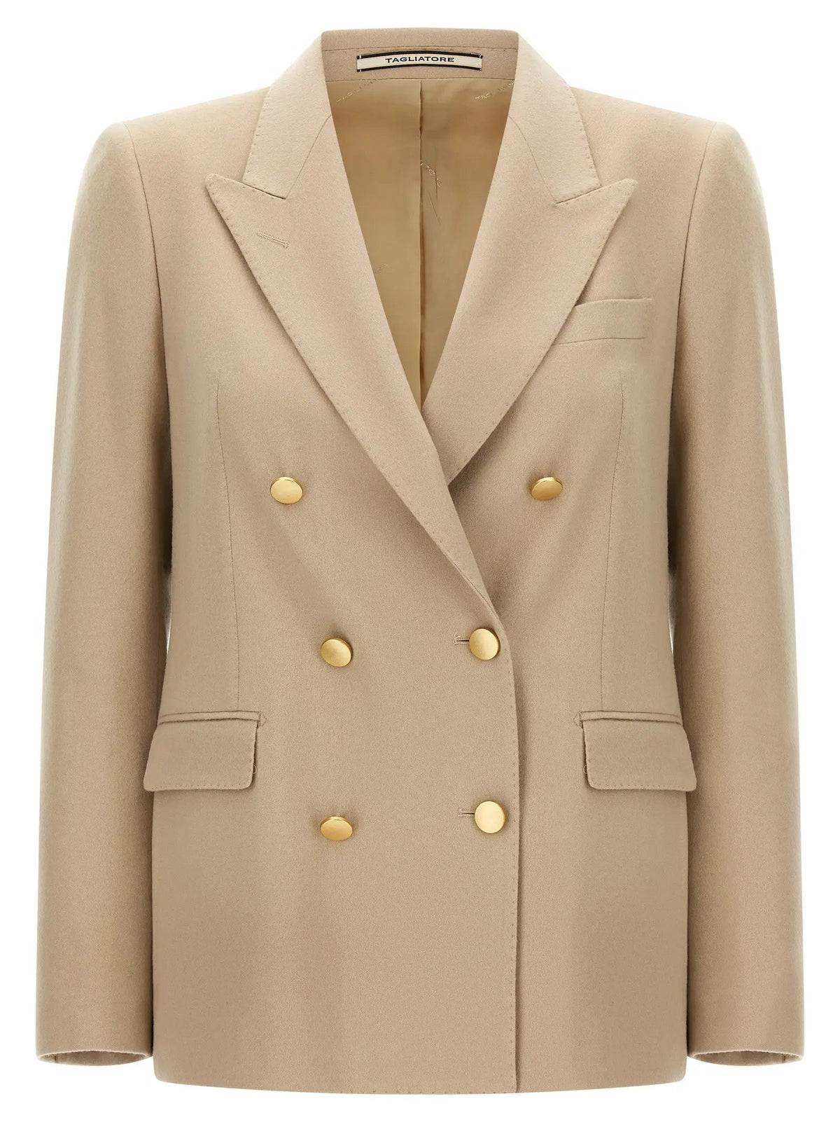 Veste en cachemire beige Tagliatore
