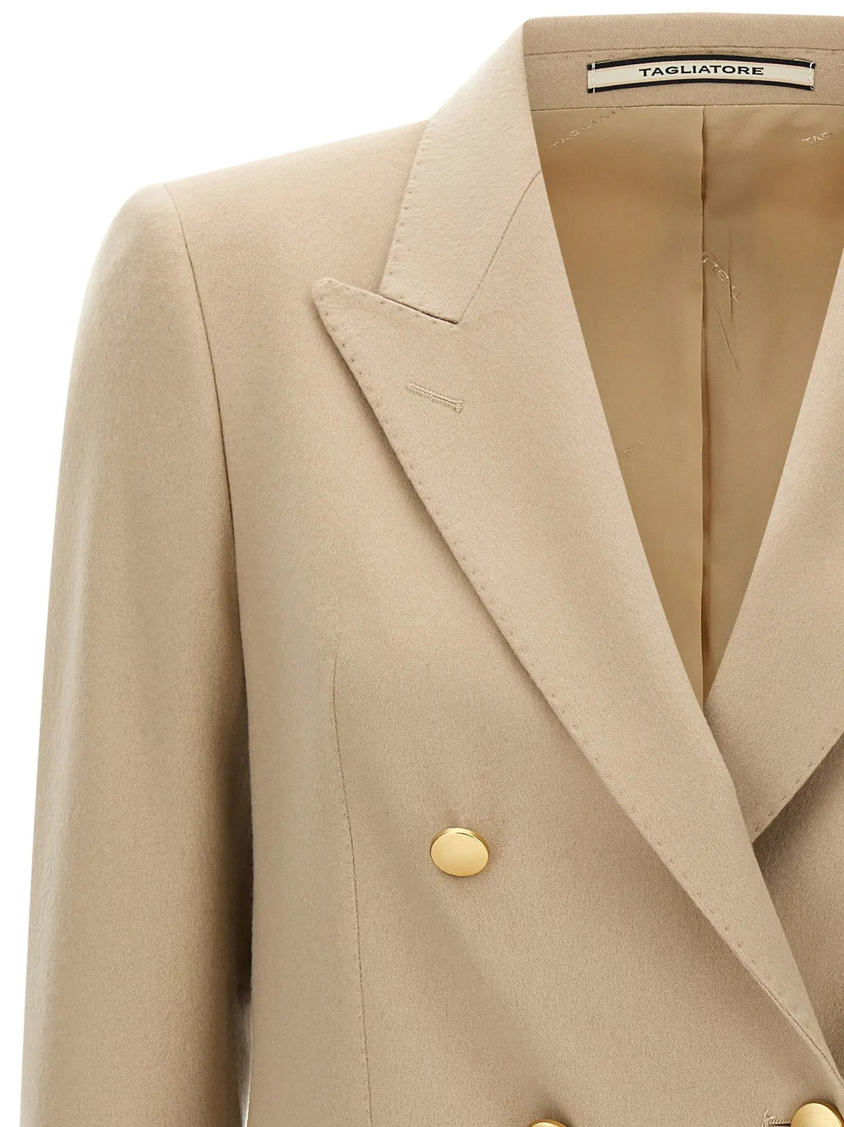 Veste en cachemire beige Tagliatore