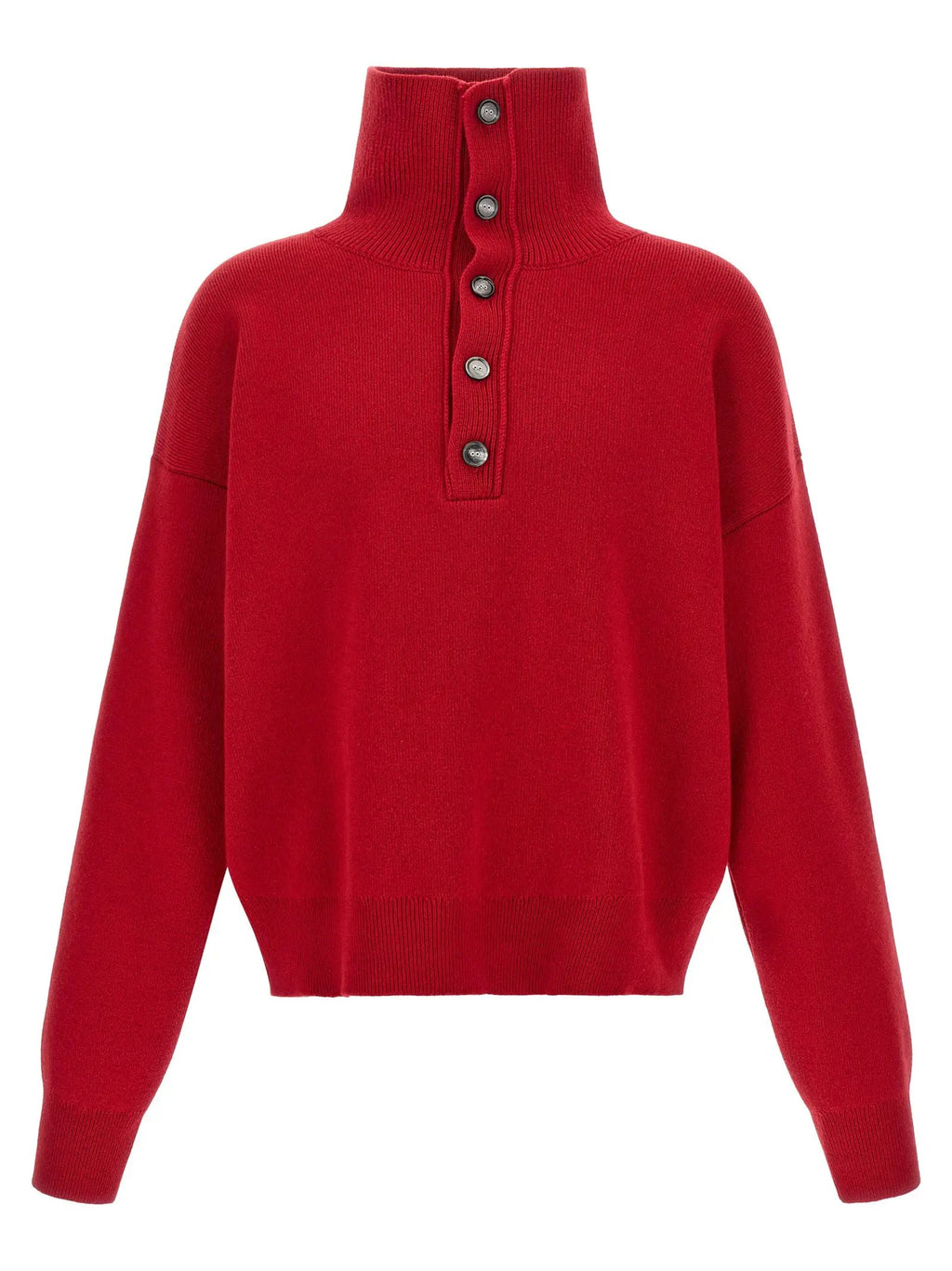Gilet en laine rouge Ami Paris