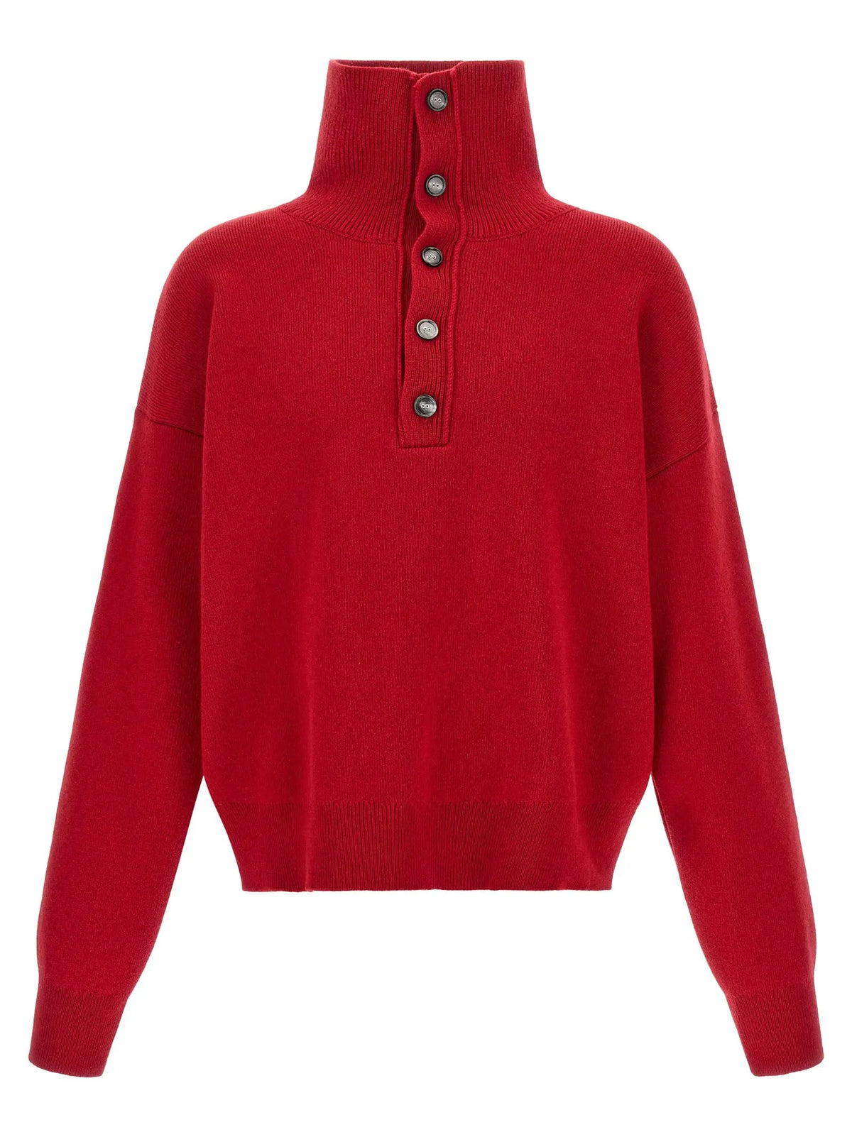 Gilet en laine rouge Ami Paris