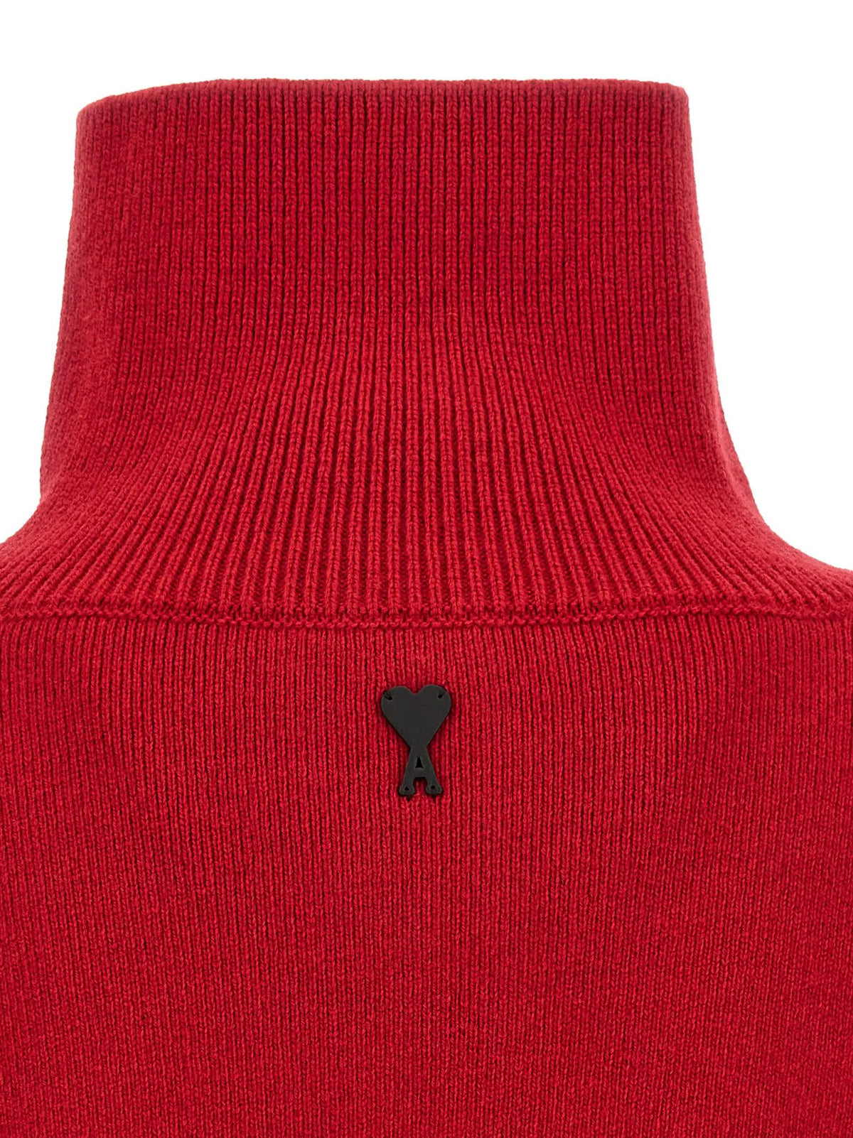 Gilet en laine rouge Ami Paris